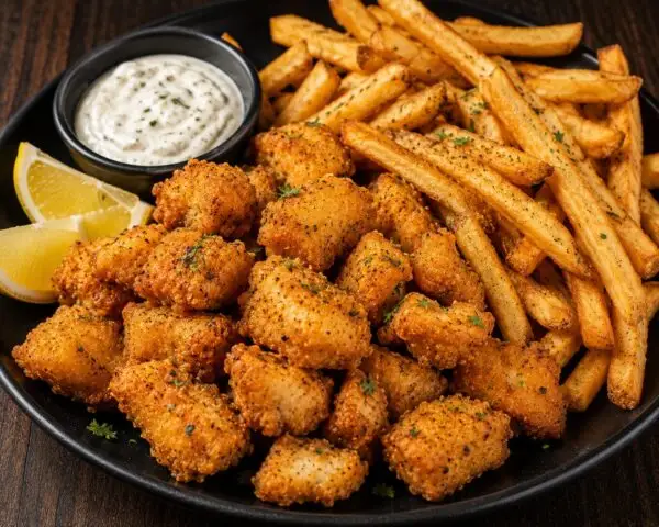 Catfish Bites with Fries