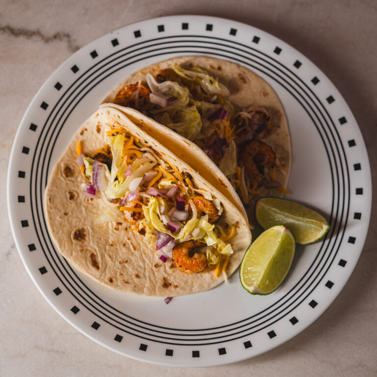 Crisp Seasoned Shrimp Tacos
